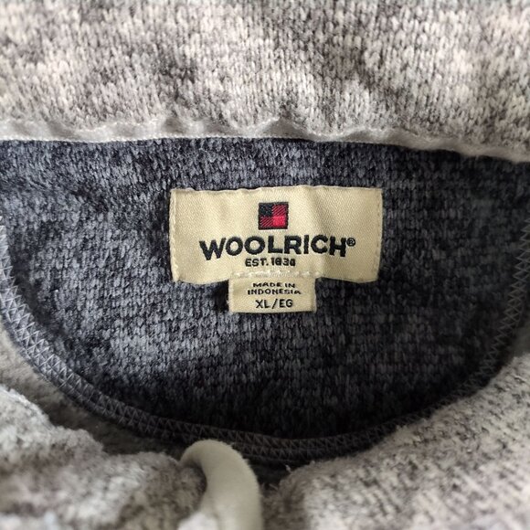 Woolrich Men’s XL Greige Fleece 1/4 Zip Pullover w/ Zip Pockets Outdoor Hiking - Picture 3 of 8